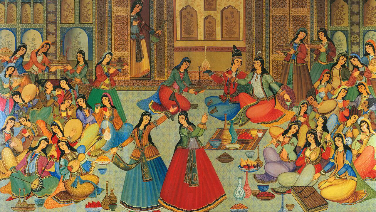 نقاشی موسیقی سنتی ایرانی